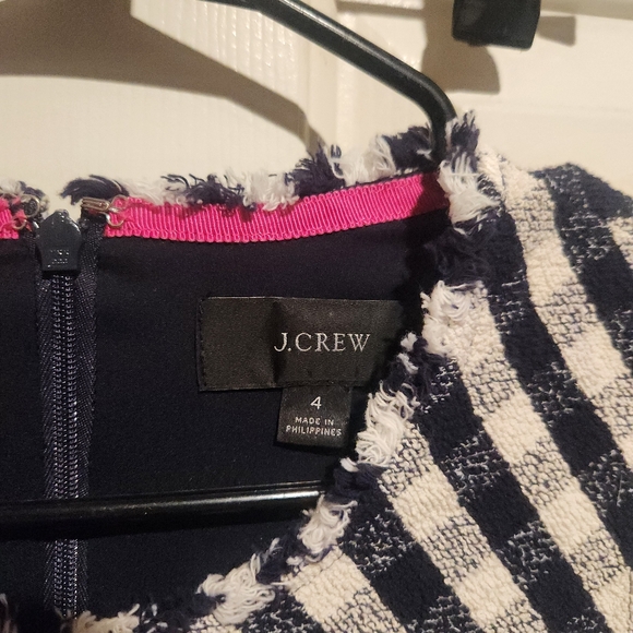 J. Crew plaid sheath sleeveless tweed dress Business Office Professional Size 4 - Picture 5 of 10